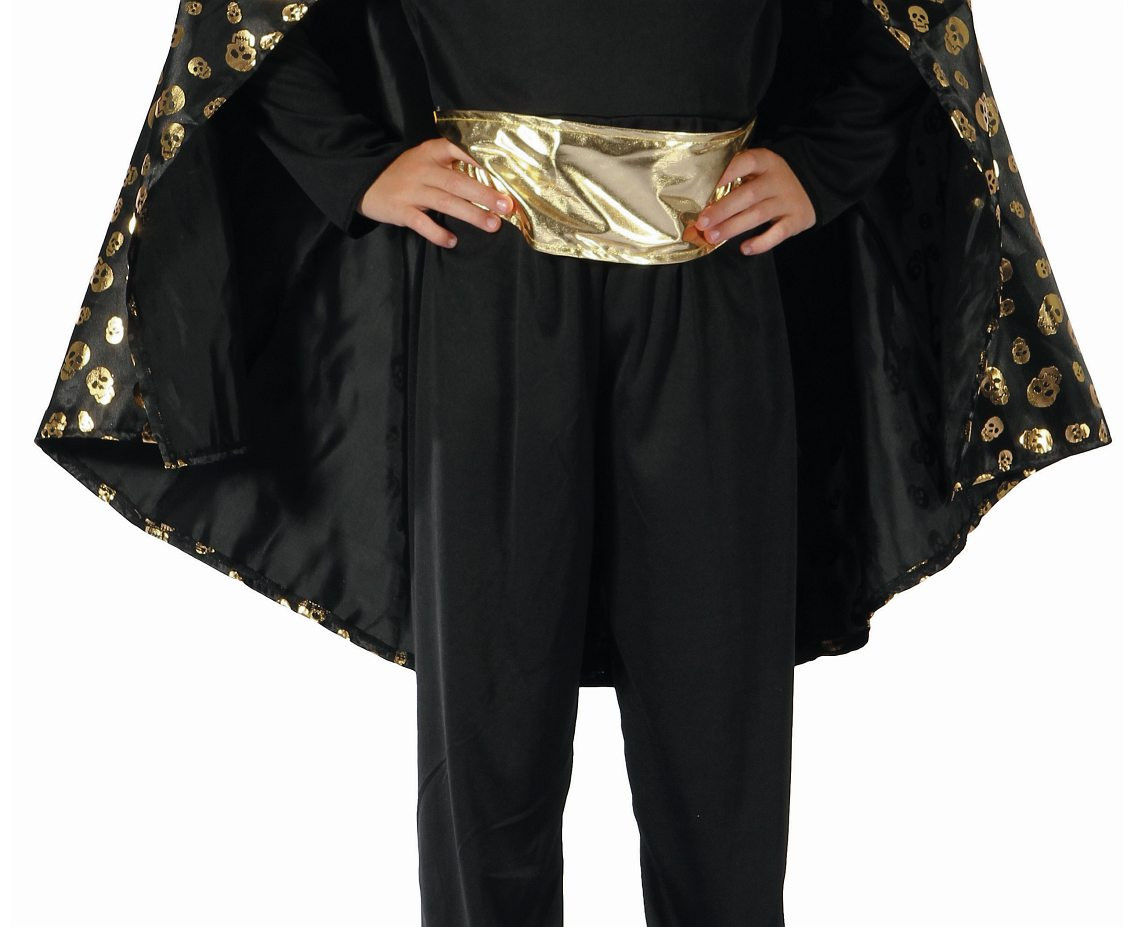 Role play-set for child Gold Vampire (cape, belt), size 110/120 cm